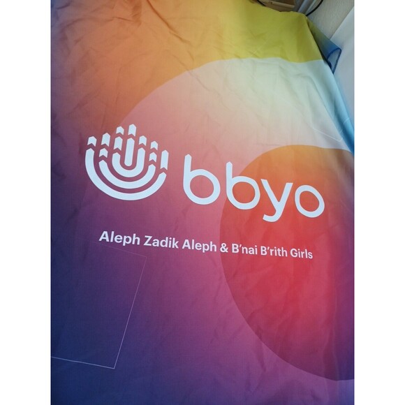 BBYO Aleph Zadik Aleph & B'nai B'rith Girls Banner Flag 72"x30" - Picture 3 of 8